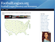 Tablet Screenshot of footballleagues.org